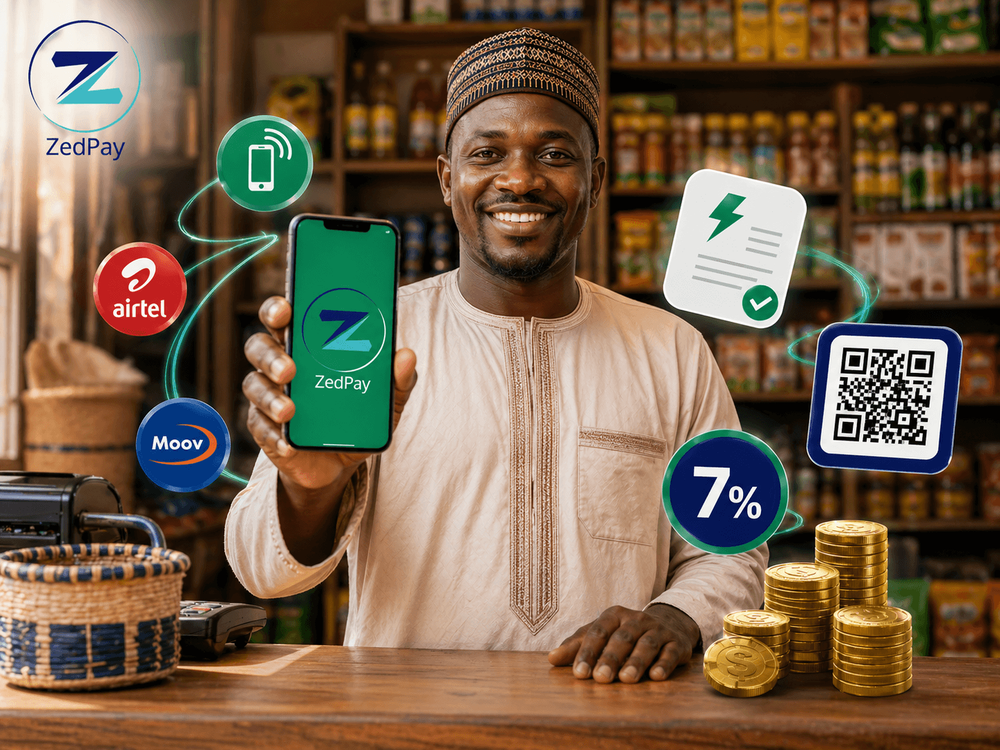 Compte Marchand ZedPay Africa — Shap Shap & 7% de Commission | Niger